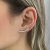 Brinco Ear Cuff Bolinhas Lisas Banhado em Prata 925 - comprar online