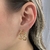 Brinco Espiral Lisos Banhado em Ouro 18k - comprar online
