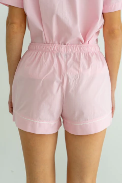 Conjunto Pijama Corto Biarritz Rosa Bebé - La Couture