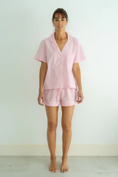 Conjunto Pijama Corto Biarritz Rosa Bebé - comprar online