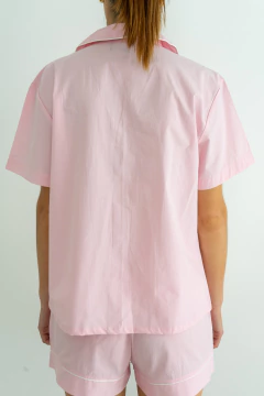 Conjunto Pijama Corto Biarritz Rosa Bebé - La Couture