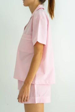 Conjunto Pijama Corto Biarritz Rosa Bebé - La Couture