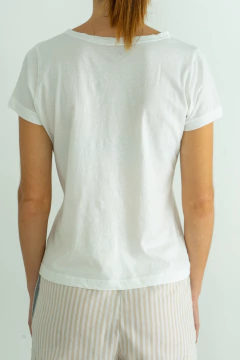 Remera Pima Mujer Blanca - tienda online