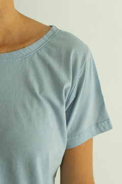 Remera Pima Mujer Celeste - comprar online
