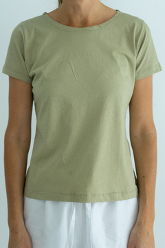 Remera Pima Mujer Verde