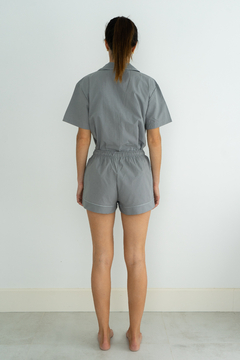 Conjunto Pijama Corto Biarritz Gris Oscuro - comprar online