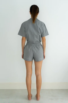 Conjunto Pijama Corto Biarritz Gris Oscuro - comprar online