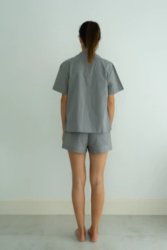 Conjunto Pijama Corto Biarritz Gris Oscuro