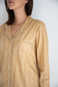Conjunto Pijama Largo Mujer Lapopie Beige - La Couture