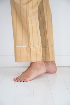 Conjunto Pijama Largo Mujer Lapopie Beige en internet