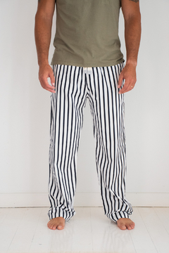 Pantalón Algodón Adulto Lourmain Blanco y Negro Unisex en internet