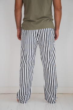Pantalón Algodón Adulto Lourmain Blanco y Negro Unisex - La Couture