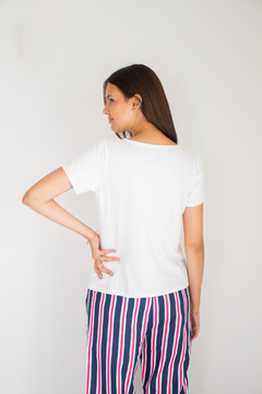 Remera Pima Mujer Blanca - comprar online