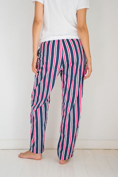 Pantalón Algodón Adulto Lourmarin Azul y Fucsia Unisex en internet