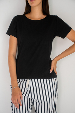 Remera Pima Mujer Negra - comprar online