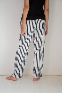 Pantalón Algodón Adulto Lourmain Blanco y Negro Unisex