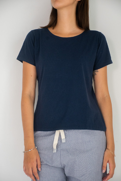Remera Pima Mujer Azul Marino en internet