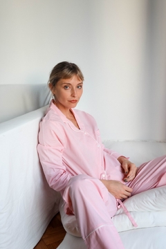Conjunto Pijama Largo Mujer Córcega Rosa - La Couture