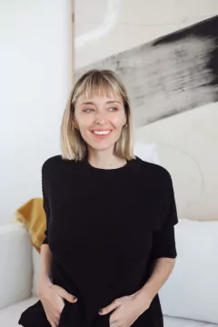 Buzo Algodón Mujer Chablis Negro - La Couture