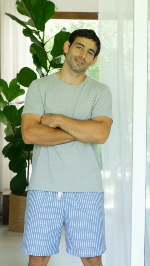 Remera Pima Hombre Gris Claro - comprar online