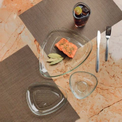 Bowl ovalado vidrio Eva Crisa x600 cc