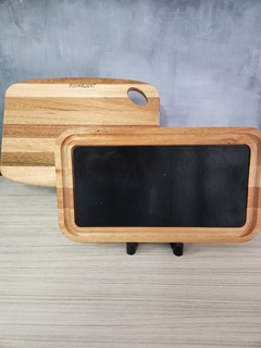 Tabla de madera con chapa 20x35 cm en internet
