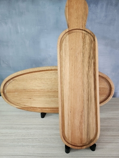 Tabla oval de madera 20x50 cm - tienda online