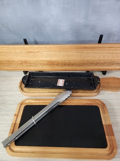 Imagen de Tabla de madera con chapa 20x35 cm