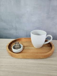 Cuenco ovalado de madera 19x30 cm - tienda online