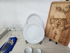 Tabla de madera tallada 45 x 30 cm. - Edición Especial Campeones 2022