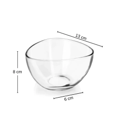 Bowl ovalado vidrio Eva Crisa x600 cc - comprar online