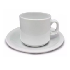 Taza de Café con plato Recta Verbano x6 en internet
