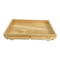Bandeja de madera con base para cama - tienda online