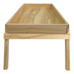 Bandeja de madera con base para cama - Bazar Rosemblit