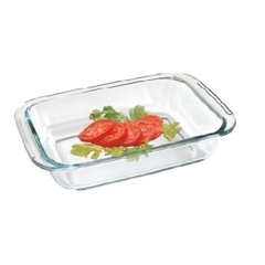 Asadera de vidrio templado rectangular 30x17 cm