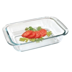 Asadera de vidrio templado rectangular 34x21 cm