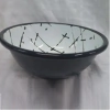 Bowls enlozado blanco manchado x 20 cm