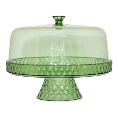 Campana Labrada con Base y Pie Glamour Acrílico 26 cm