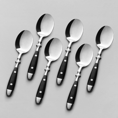 Juego de cubiertos negro Bistro Volf x 24 uni - tienda online
