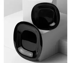 Plato playo Carine Luminarc negro x 27 cm x 6 uni - Bazar Rosemblit