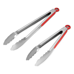 Pinza gastronómica acero inoxidable con traba x 24 cm - comprar online