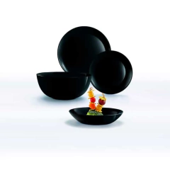 Compotera Diwali negro Luminarc x 12 cm x6 - Bazar Rosemblit