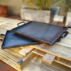 Plancha bifera de chapa 50x28 cm - comprar online