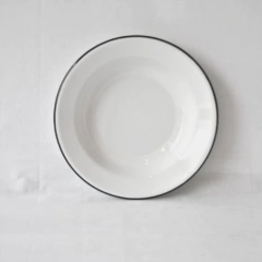 Plato hondo enlozado x 23 cm - comprar online