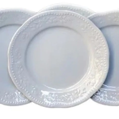 Juego de platos Mozart Verbano x 24 unidades (6 playo. 6 postre. 6 hondo. 6 compoteras) en internet