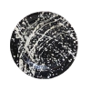 Plato playo enlozado negro manchado x 28 cm