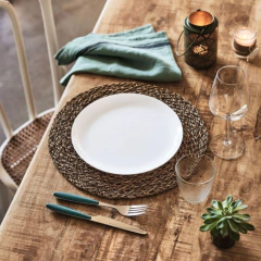 Imagen de Juego de vajilla Diwali blanco Luminarc x 18 unidades (6 playos, 6 hondos, 6 postre)