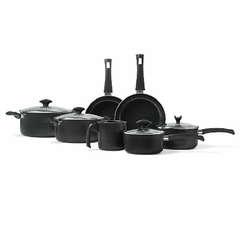 Set 7 piezas + 4 tapas antiadherente Masala Brinox