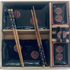 Set sushi 8 piezas Negro con detalle