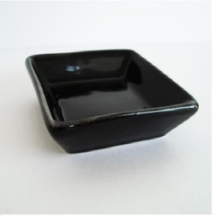 Cazuela porcelana negra 7x7 cm